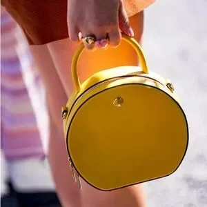 KATE SPADE Leather Andi Canteen Bag Yellow